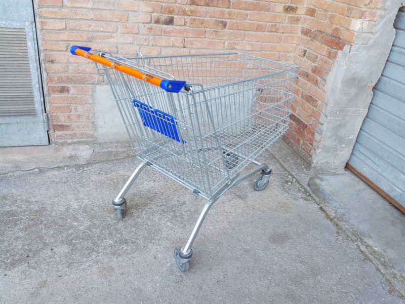 carro supermercado 4ruedas metal plastico 43u